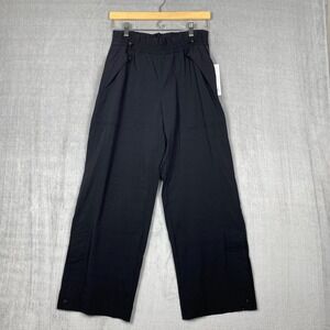 Athleta Womens Trekkie Parachute Pants Small Black Wide Leg Gorpcore Athleisure